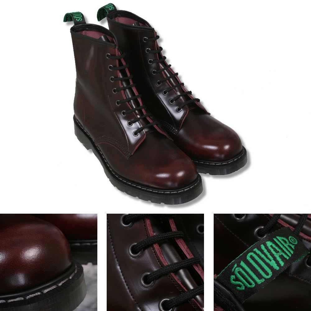 lace up boots burgundy